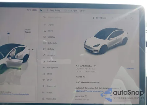 2023 Tesla Model Y Awd/Long Range Dual Motor All-Wheel Drive from USA, damaged, VIN 7SAYGAEE9PF590190